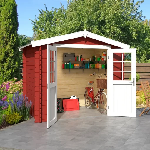 Redskabsskure I Træ^Ingo redskabsrum med dobbeltdør 3,8 m²