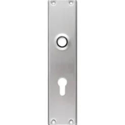 Clearance Jasa langskilt t/dråbecylinder 233x53x5 mm CC92 børstet rustfrit stål
