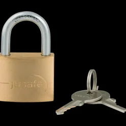 Jasa Hængelåse^fe hængelås 40 mm m/hærdet bøjle messing