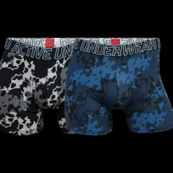 JBS proactive 2-pak tights str. M grå/blå meleret