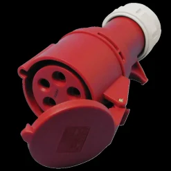 JO-EL Tilbehør Til Elartikler^hunstik 400V 16A CEE 17 rød