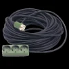 JO-EL neopren kabelsæt 10 m m/3-vejs stikdåse m/jord IP20