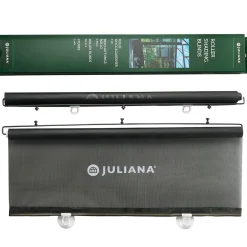 Juliana drivhus rullegardin sort 67,5x200 cm - 2 stk.