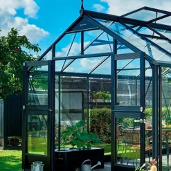 Juliana drivhus rullegardin sort 67,5x200 cm - 2 stk.