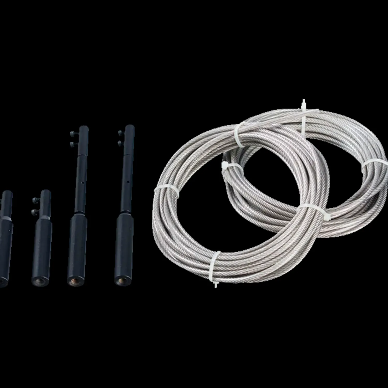 Juliana drivhus rullegardin sort 67,5x200 cm - 2 stk.