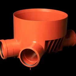 Kaczmarek Brønde Og Dræn^315 PP gennemløbsbrønd type 3 med pakning Ø110 mm