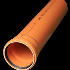 Kaczmarek Kloakrør^PVC-U SN8 afløbsrør 110 x 500 mm