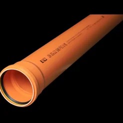 Kaczmarek Kloakrør^PVC-U SN8 afløbsrør 110 x 1000 mm