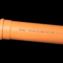 Kaczmarek Kloakrør^PVC-U SN8 afløbsrør 110 x 1000 mm