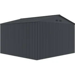 Redskabsskure I Stål^Kenneth redskabsskur med dobbeltdør, 10,84 m²