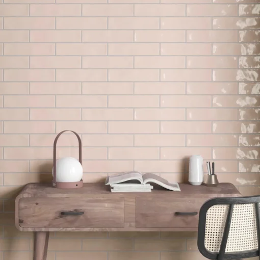 Sale Keramisk flise Rural pink 7,5x30 cm