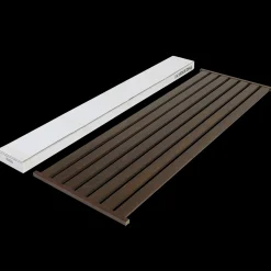 Kirkedal Hegnsbrædder|Tilbehør Til Hegn^Alu Design Panel 635x1800 mm smoked oak