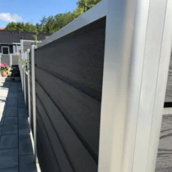 Outlet Kirkedal aluminium komposithegn forlængersæt K1 (fer/not) Sort