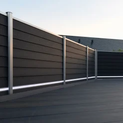 Outlet Kirkedal aluminium komposithegn forlængersæt K1 (fer/not) Sort