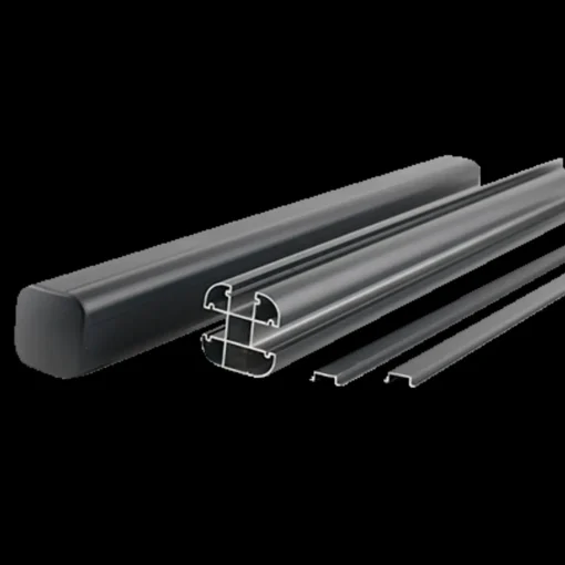 Best Kirkedal aluminium komposithegn startsæt K2 (dobbeltklink) Sort/Sort