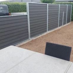 Hot Kirkedal galvaniseret komposithegn startsæt 90 cm 25 mm klink, sort