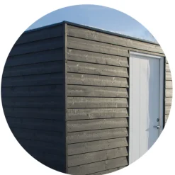 Klinkbeklædning^Klinkbekædning gran m/fer og not 25x150 mm (22x145) x 3,6M sortmalet