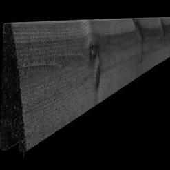 Discount Klinkbeklædning gran 32 x 150 mm høvlet, grundmalet sort 177 cm