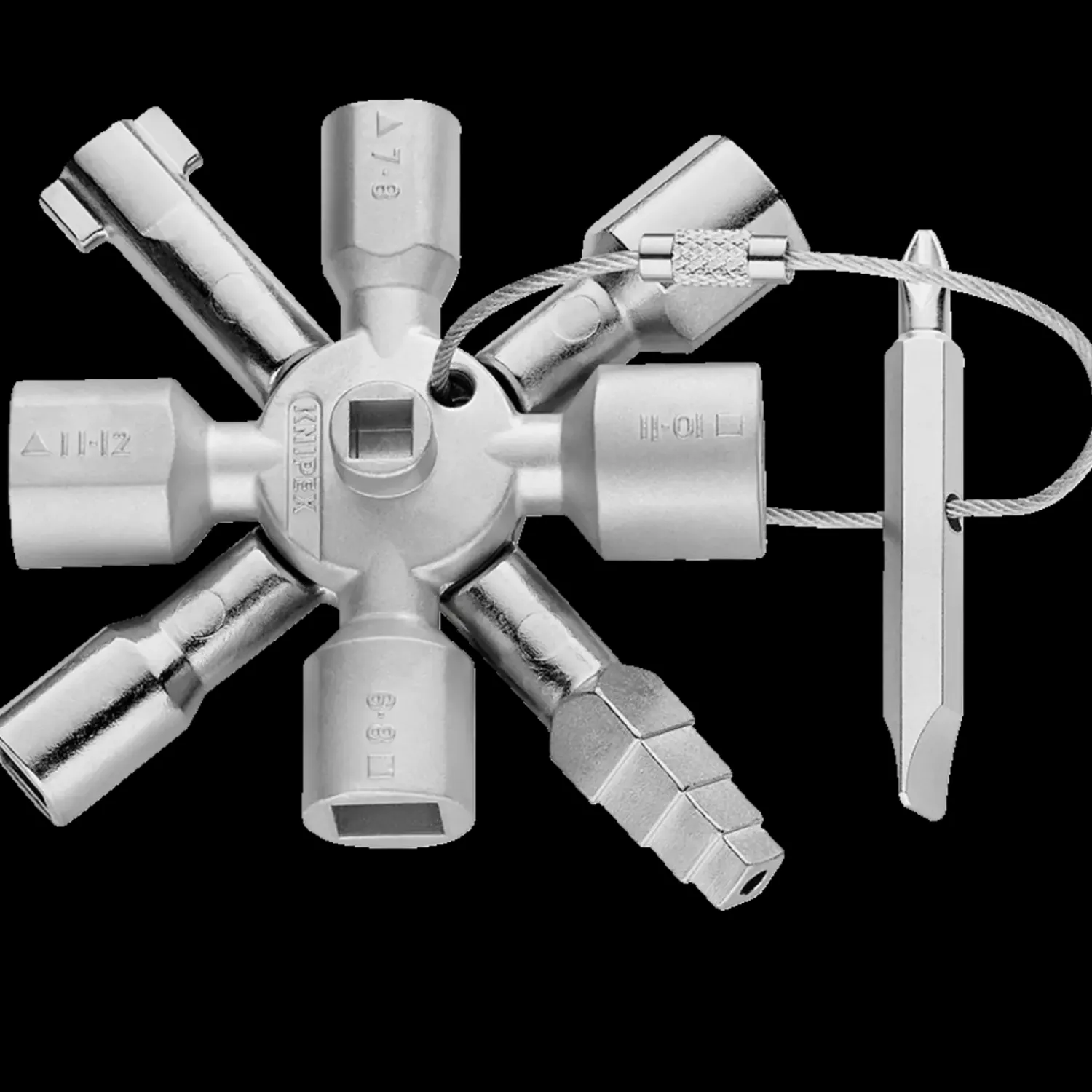 Knipex Tænger^TwinKey® styreskabsnøgle - 10 profiler