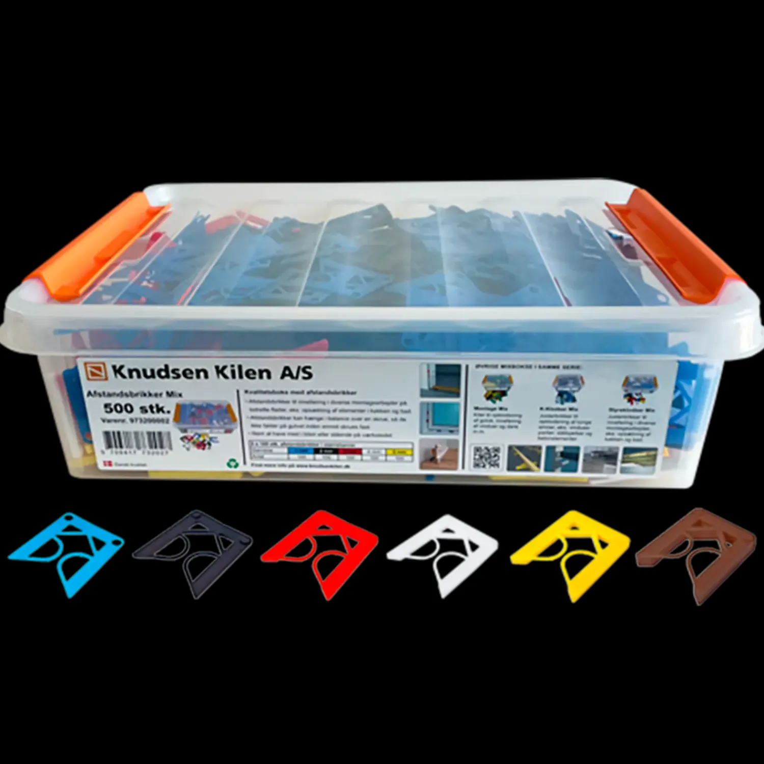 Sale Knudsen Kilen afstandsbrikker mix 500 stk