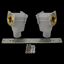 New Koblingsdåse dobbelt 15 mm x 1/2 til mur