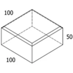 Best RBR Kopsten koks standard - 10x10x5 cm