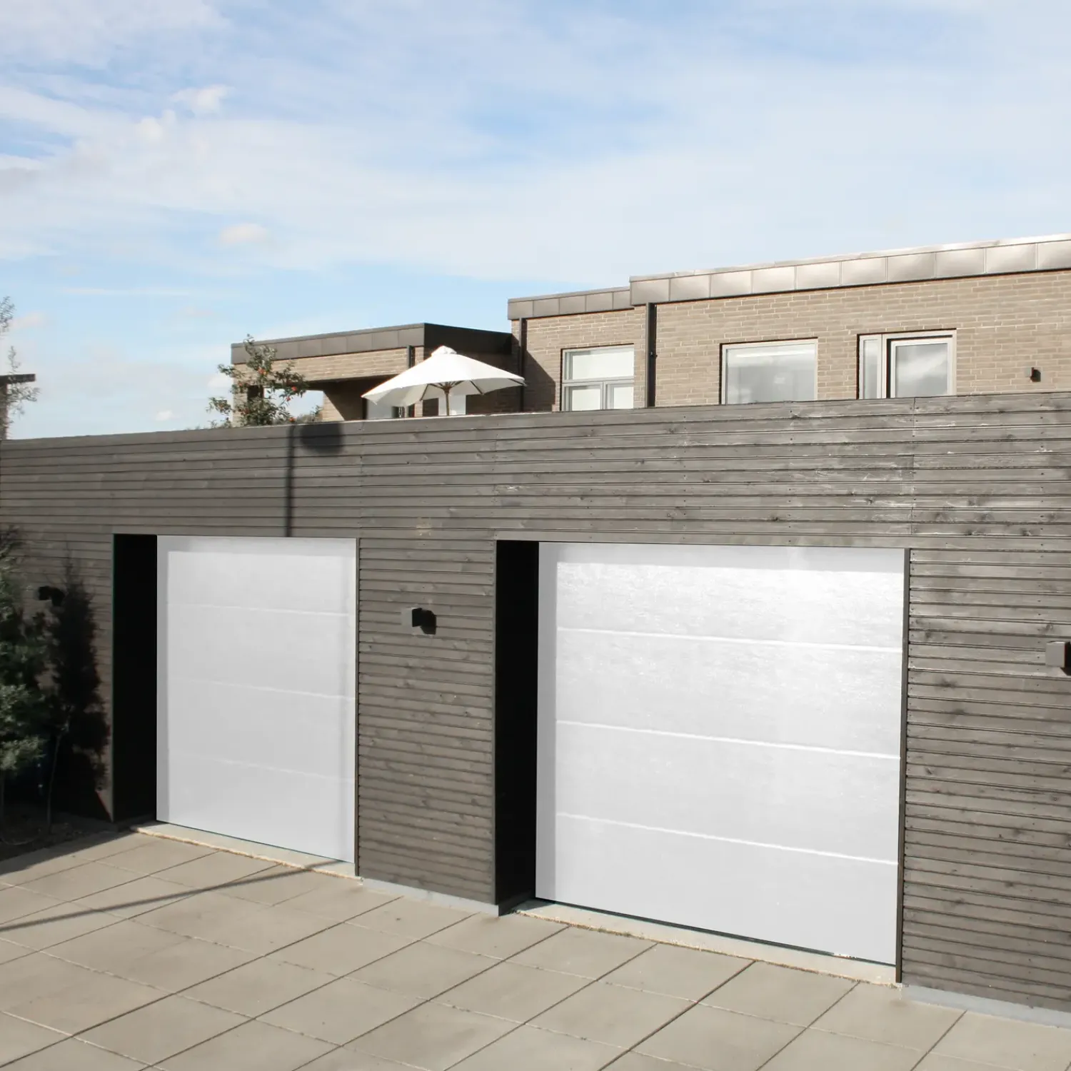 Outlet Ledhejseport hvid B2530 x H2140 mm