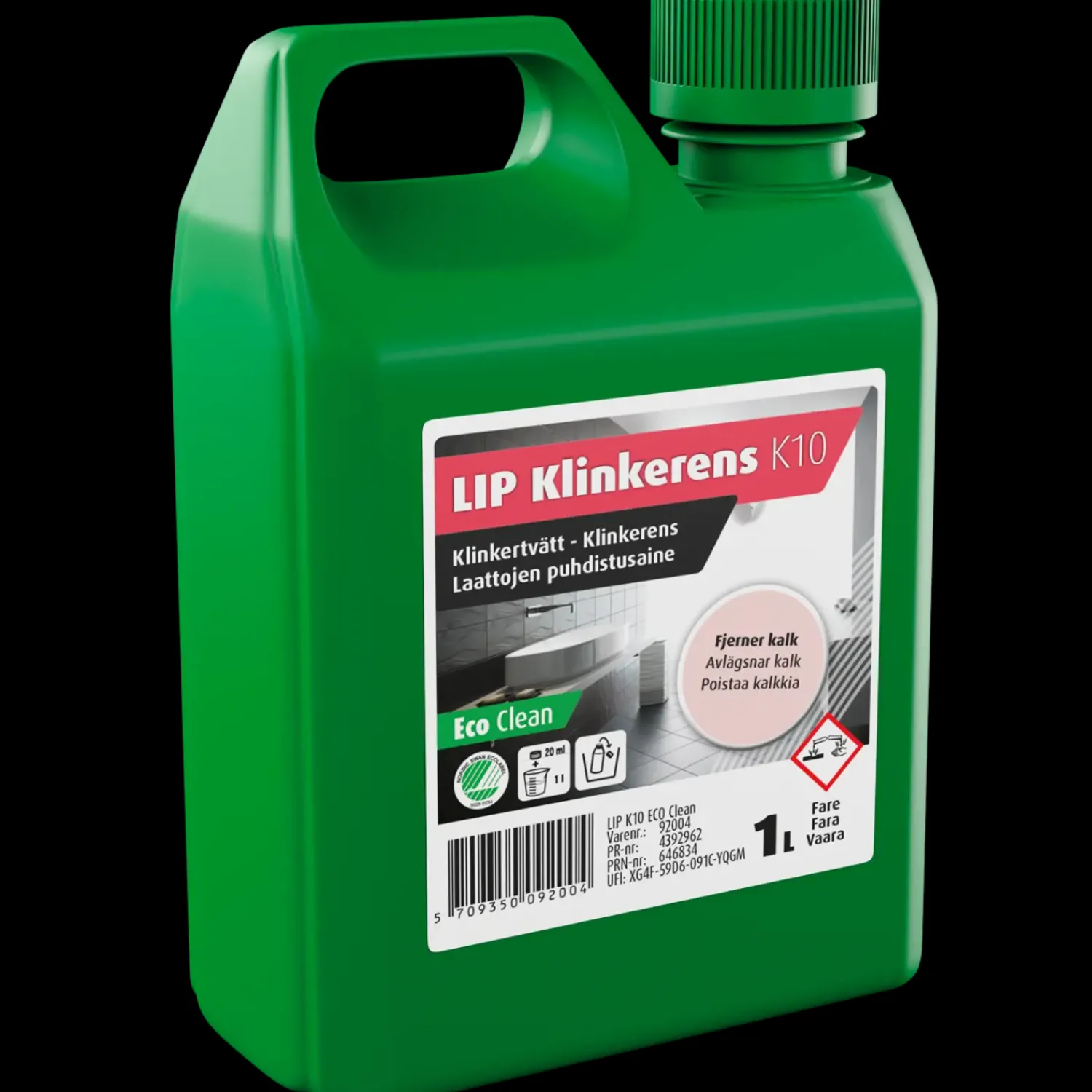 Lip Indendørs Rengøring^K10 eco clean klinkerens 1 L