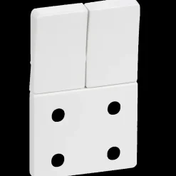 LK Lauritz Knudsen Stikkontakter Og Afbrydere^LK Fuga afdækning u/jord dobbelt stikkontakt hvid