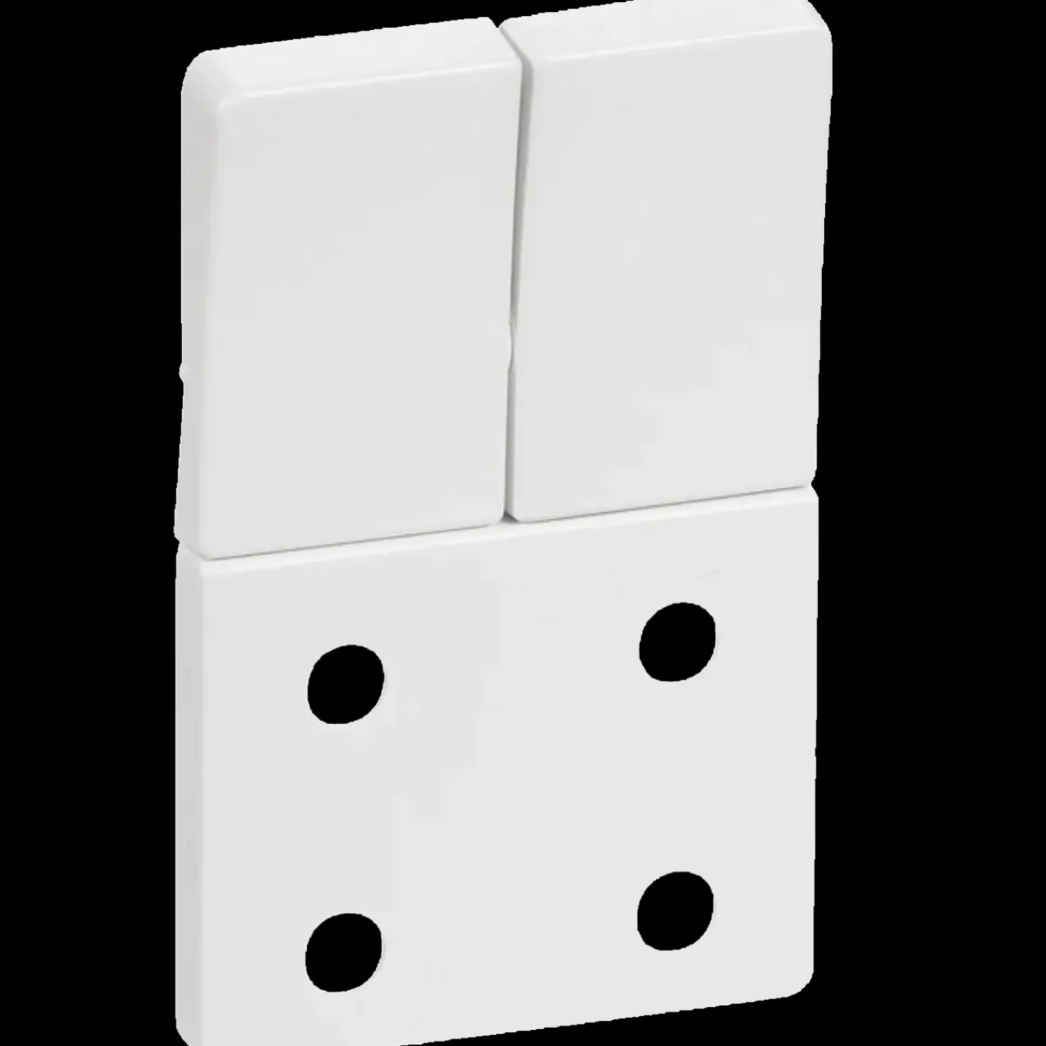 LK Lauritz Knudsen Stikkontakter Og Afbrydere^LK Fuga afdækning u/jord dobbelt stikkontakt hvid