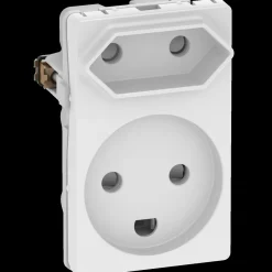 LK Lauritz Knudsen Stikkontakter Og Afbrydere^LK Fuga kombi stikkontakt m/jord 1 1/2 modul hvid