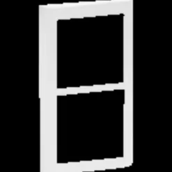 Hot LK Lauritz Knudsen LK Fuga soft design inkl. Ramme 2x1 modul lodret hvid