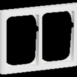 Outlet LK Lauritz Knudsen LK Fuga softline 63 ramme 2x1 1/2 modul hvid