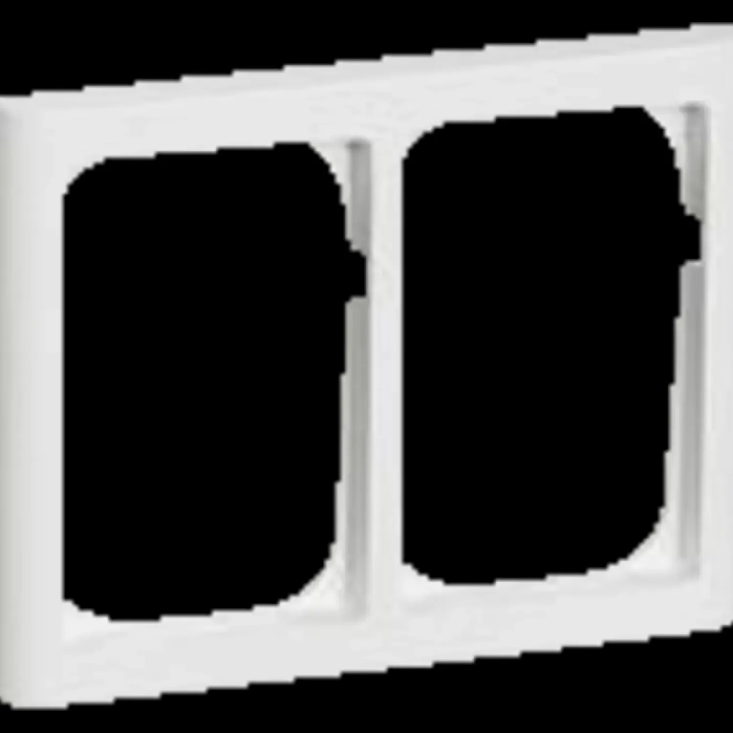 Outlet LK Lauritz Knudsen LK Fuga softline 63 ramme 2x1 1/2 modul hvid