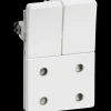 Sale LK Lauritz Knudsen LK Fuga stikkontakt 1 1/2 modul dobbelt hvid