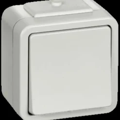 LK Lauritz Knudsen Stikkontakter Og Afbrydere^LK Opus 73 afbryder m/korrespandance lysgrå