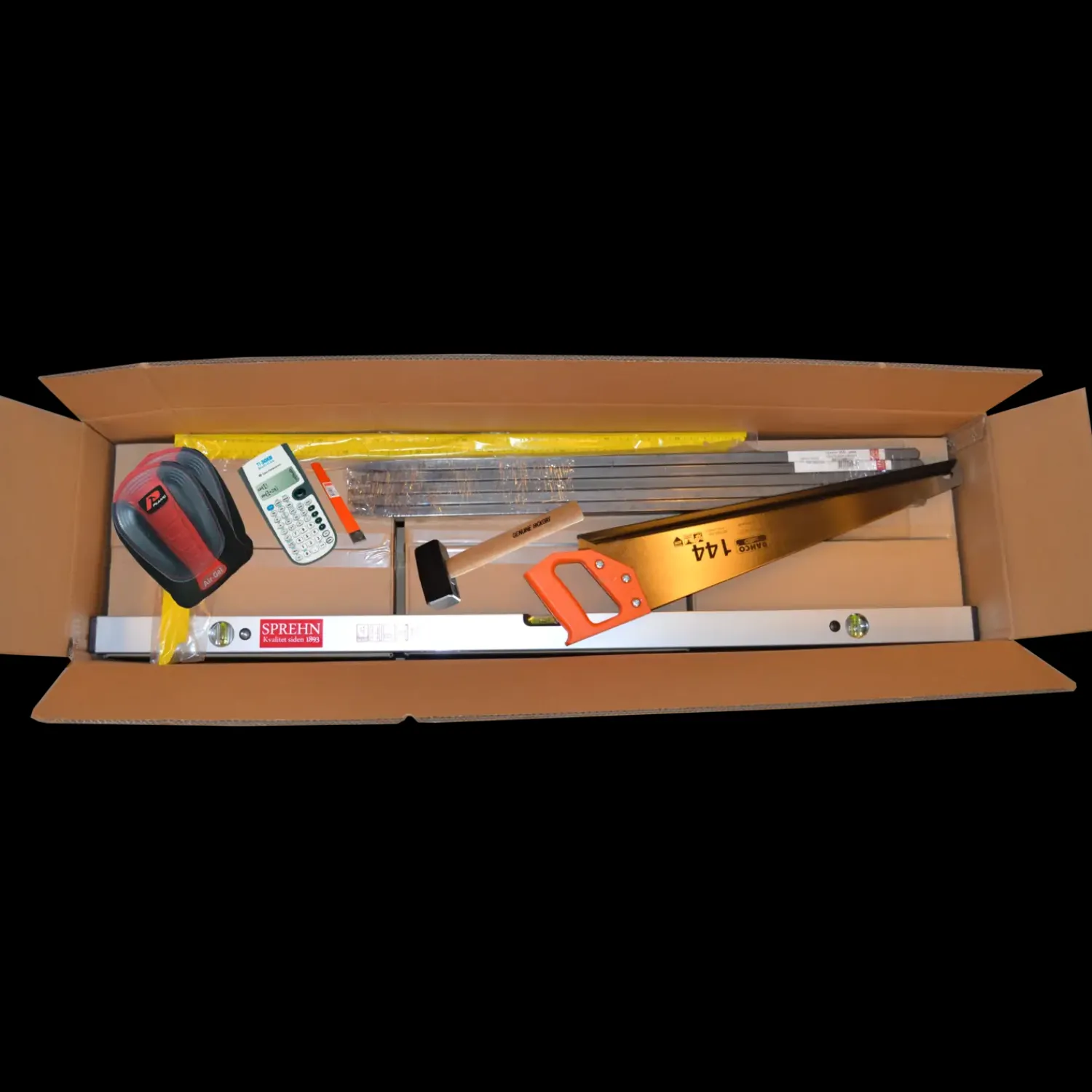 DVA Hamre, Koben Og Slagværktøj^Lærlingesæt til anlægsstruktør med kasse