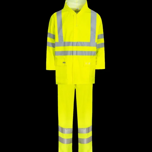 Lyngsøe Rainwear Regntøj^Lyngsøe microflex pu regnsæt gul str. XL