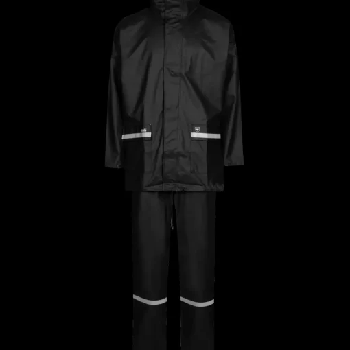 Lyngsøe Rainwear Regntøj^Lyngsøe microflex pu regnsæt sort str. 2XL