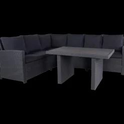 Loungemøbler^Lyngvig sofasæt m. bord sort