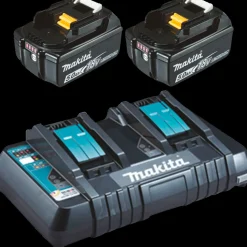 Clearance Makita DLM432PT2 2x18V LXT plæneklipper 2x5,0 Ah batteri/lader