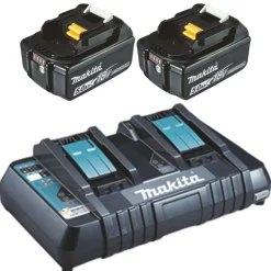 Makita Plæneklippere^DLM460PT2 2x18V LXT plæneklipper 2x5,0 Ah batteri og lader