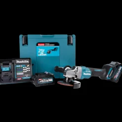 Best Makita GA005GM201 XGT 40V vinkelsliber 4.0 Ah batteri og lader