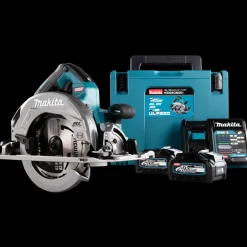 Rundsave^Makita HS004GM201 rundsav 185/190 XGT 40V inkl. 2 batterier og lader