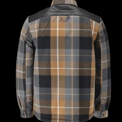 Skjorter^Mascot 23104 flannel skjorte m/fiberpelsfór nøddebrun ternet str. 2XL