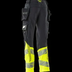 Mascot Arbejdsbukser^Accelerate Safe bukser med hængelommer mørk marine/hi-vis gul str. 82C52