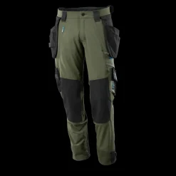 Mascot Arbejdsbukser^Advanced bukser med hængelommer mosgrøn str. 82C56