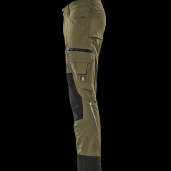 Mascot Arbejdsbukser^Advanced bukser med knælommer mosgrøn str. 82C54