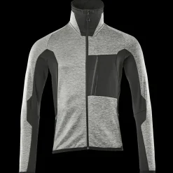 New Mascot Advanced fleecetrøje med lynlås grå-meleret/sort str. XL