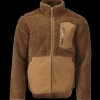 Best Mascot Customized fiberpelsjakke med lynlås nøddebrun str. L